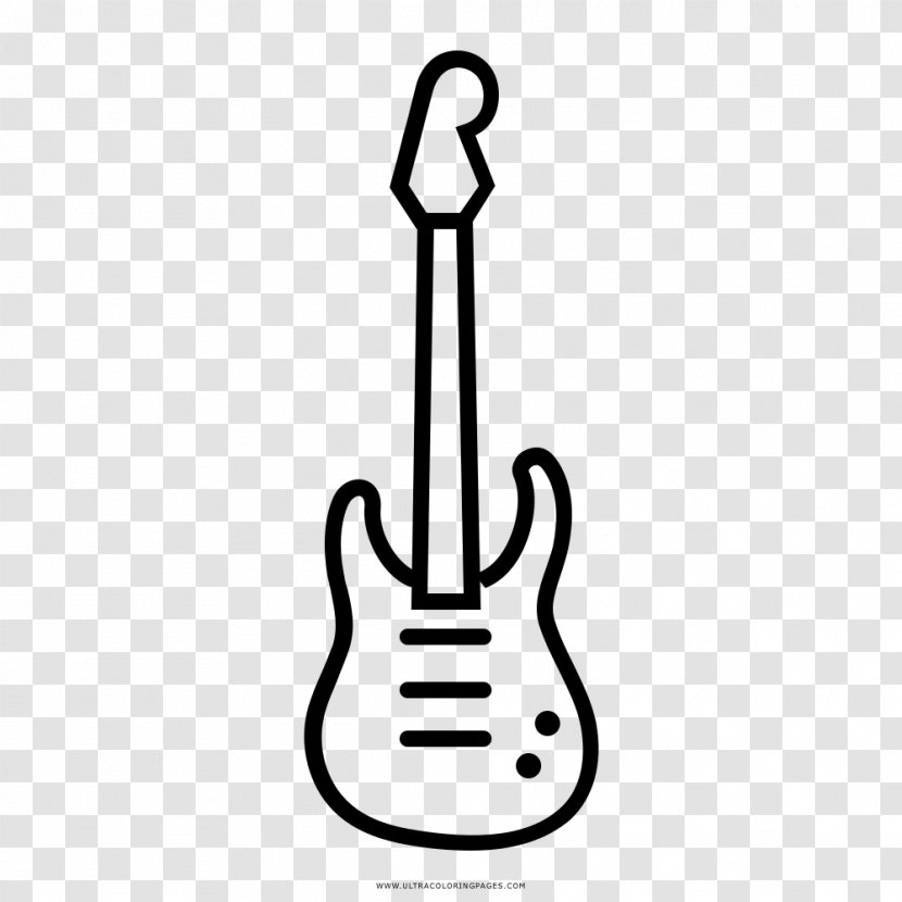 Electric Guitar String Instruments Musical Line Art - Rock & Transparent PNG