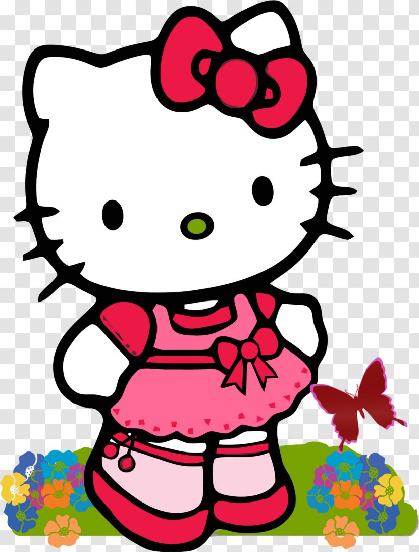 Hello Kitty Cartoon Character Clip Art - Heart - Hawk Cliparts Transparent PNG