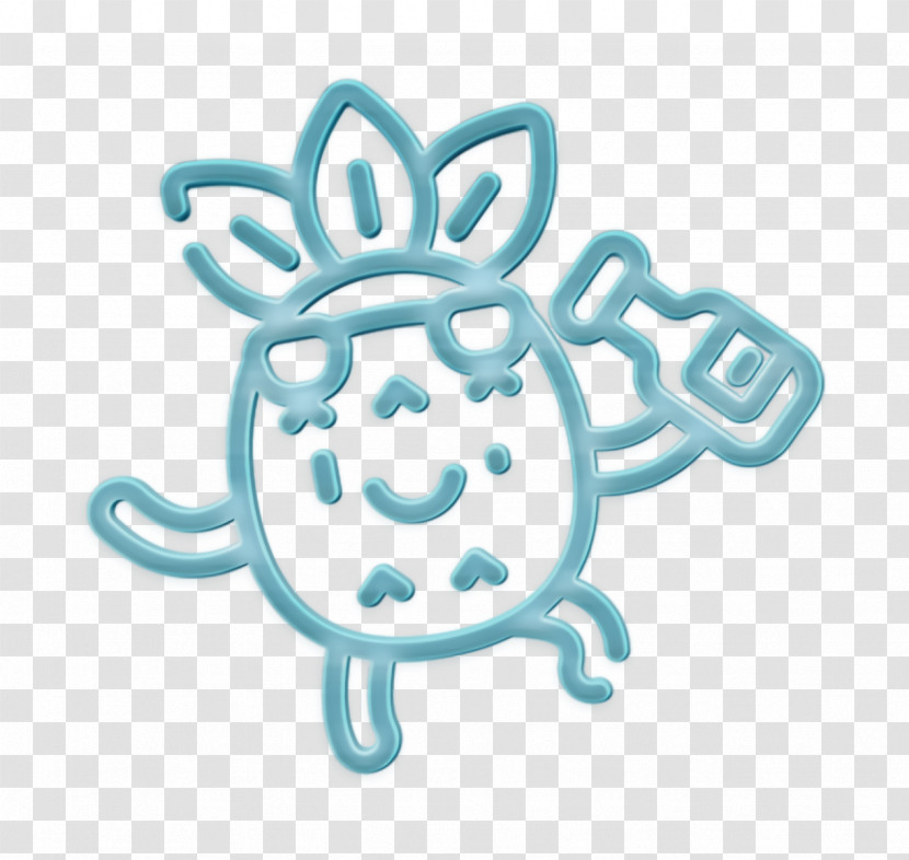 Drunk Icon Pineapple Character Icon Transparent PNG