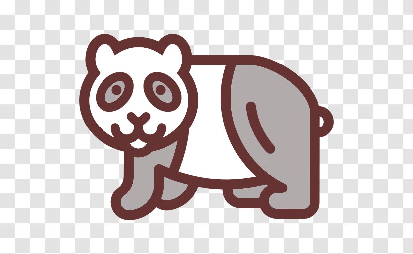 Giant Panda Clip Art - Dog Like Mammal - Icon Transparent Transparent PNG