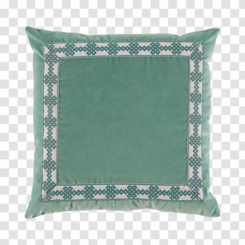 Throw Pillows Cushion Velvet Upholstery - Green Pillow Transparent PNG