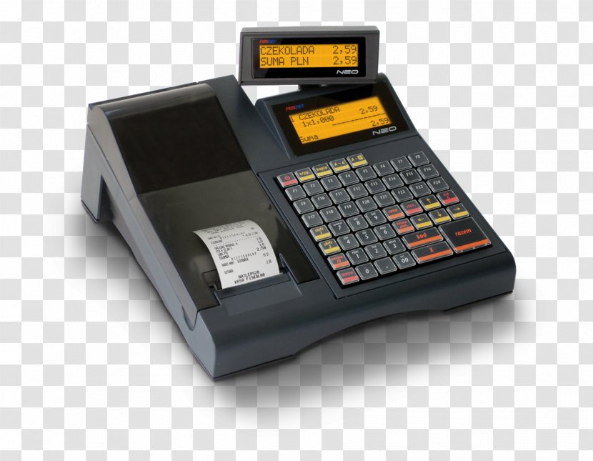 Cash Register Posnet Blagajna Drukarka Fiskalna Apparaat - Barcode - Neo Transparent PNG