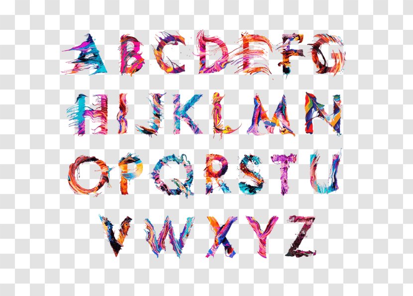 Typeface Typography Clip Art - Text - Colorful Letters X Transparent PNG