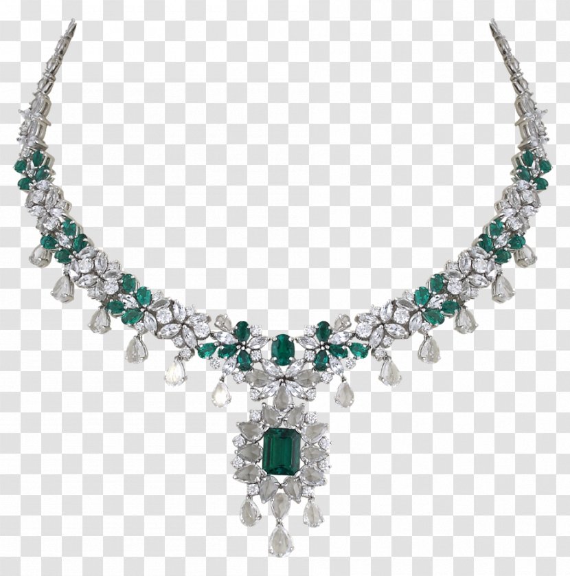Emerald Jewellery Necklace Gemfields Diamond - Intense Woman Face Look Transparent PNG