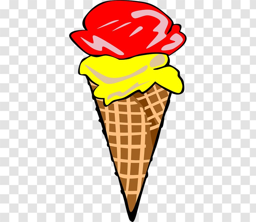 Ice Cream Cones Sundae Waffle Transparent PNG