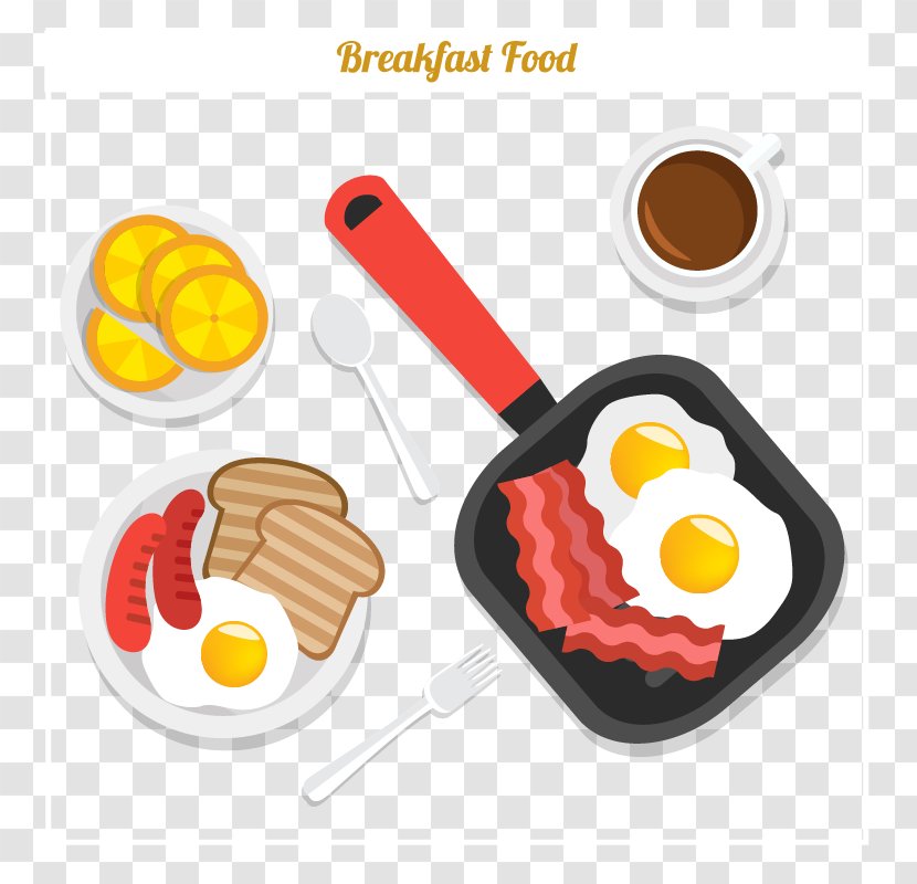 Fried Egg Breakfast Food - Nutritious Beef Vector Transparent PNG