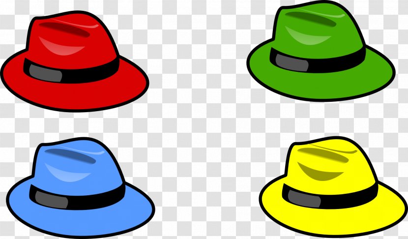 Six Thinking Hats Clothing Clip Art - Fashion - Four-color Hat Transparent PNG