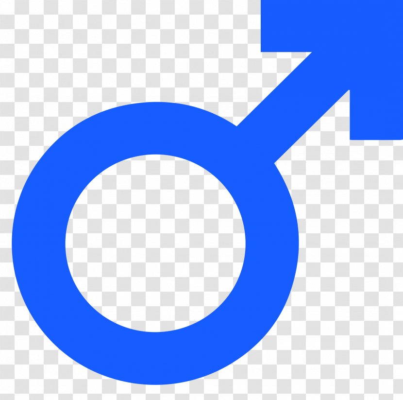 Järnsymbolen Gender Symbol Male - Blue - Masculin Transparent PNG