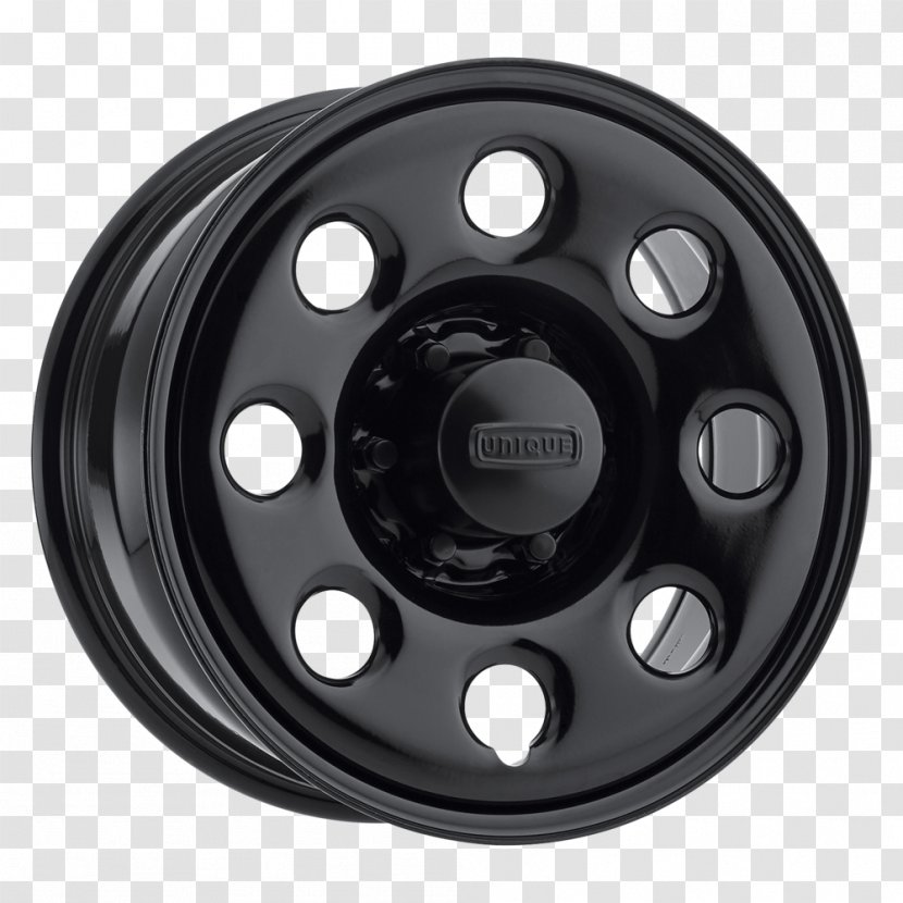 Alloy Wheel Hubcap Rim Spoke - Truck - Black Tire Transparent PNG