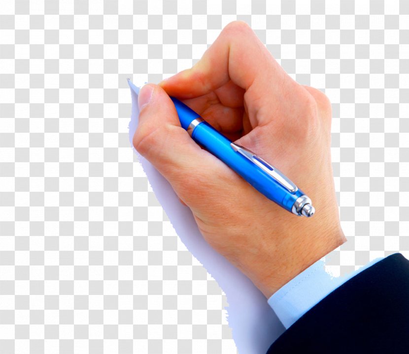 Fountain Pen Pencil Hand - Drawing - Holding Picture Transparent PNG