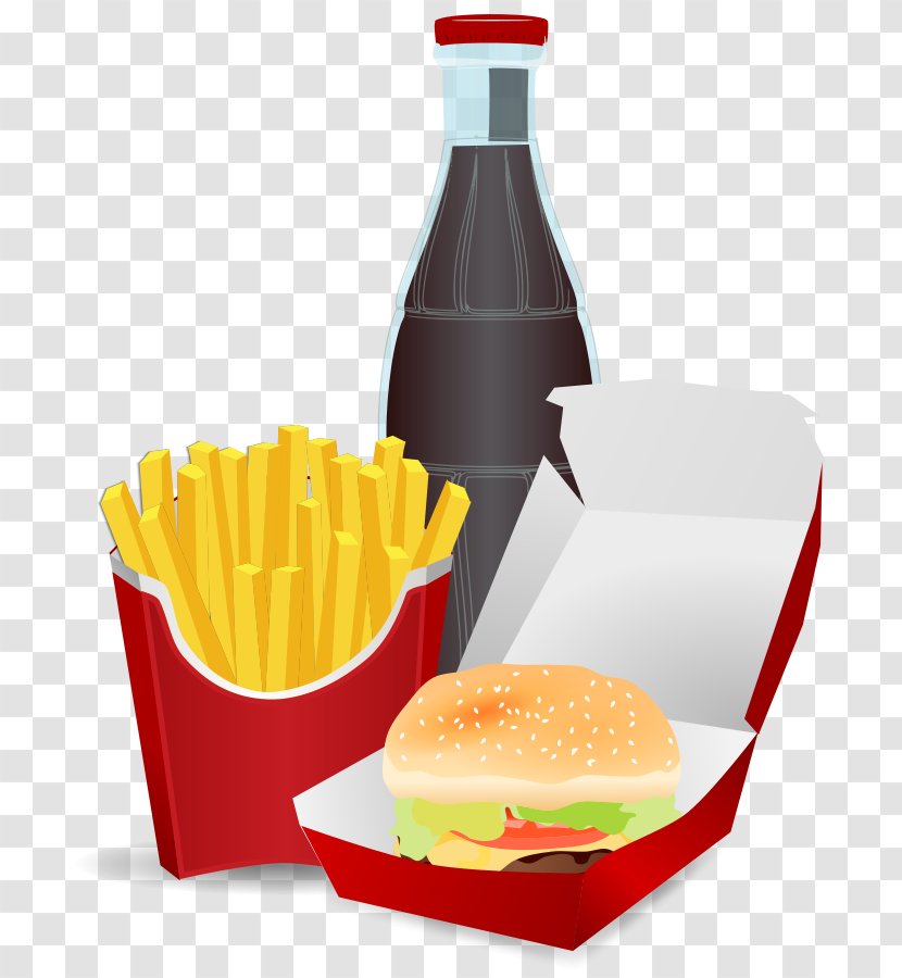 Fizzy Drinks Fast Food Junk Hamburger Veggie Burger - Dinner - Pictures Transparent PNG