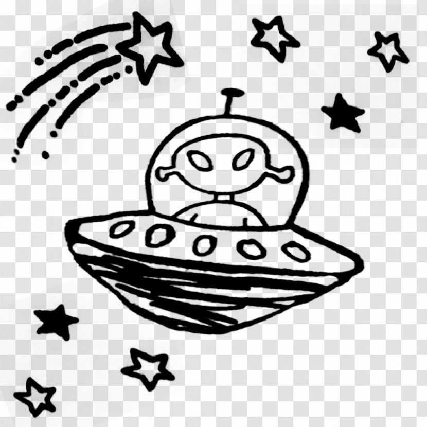 Ufo Cartoon - Drawing - Smile Happy Transparent PNG