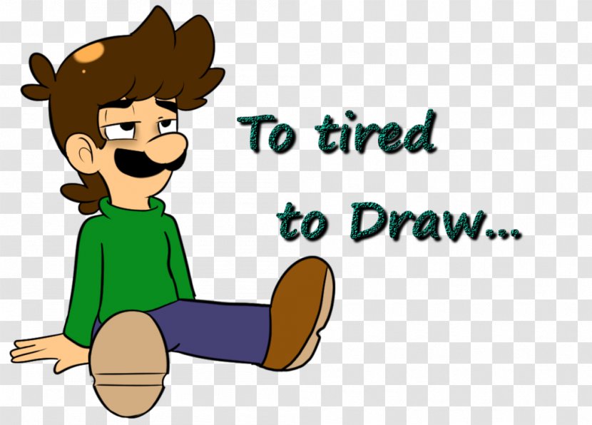 Luigi Drawing DeviantArt - TIRED Transparent PNG