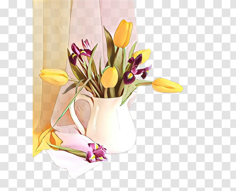 Flower Cut Flowers Plant Yellow Tulip Transparent PNG