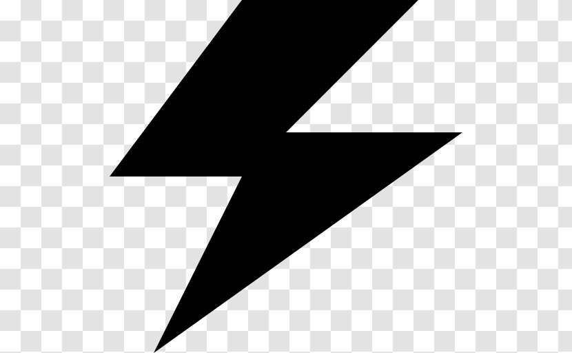 Lightning Electricity - Monochrome Transparent PNG