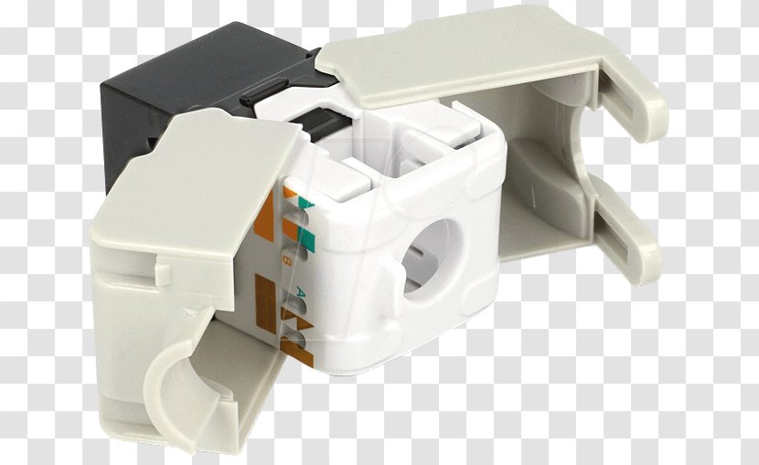 Electrical Connector Keystone Module Category 6 Cable Twisted Pair 8P8C - Computer Network - Isoiec 11801 Transparent PNG