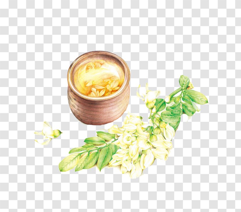 Watercolor Painting Drawing Chinese Art Illustration - Asian - Hand-painted Osmanthus Tea Transparent PNG