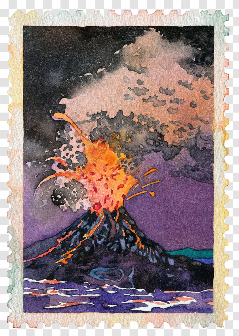 Volcanic Rock Stamps - Tree - Cartoon Transparent PNG