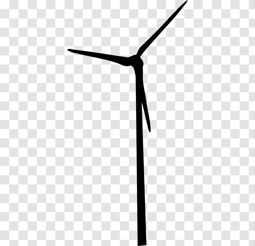 Wind Farm Turbine Power - Black And White - Winds Vector Transparent PNG