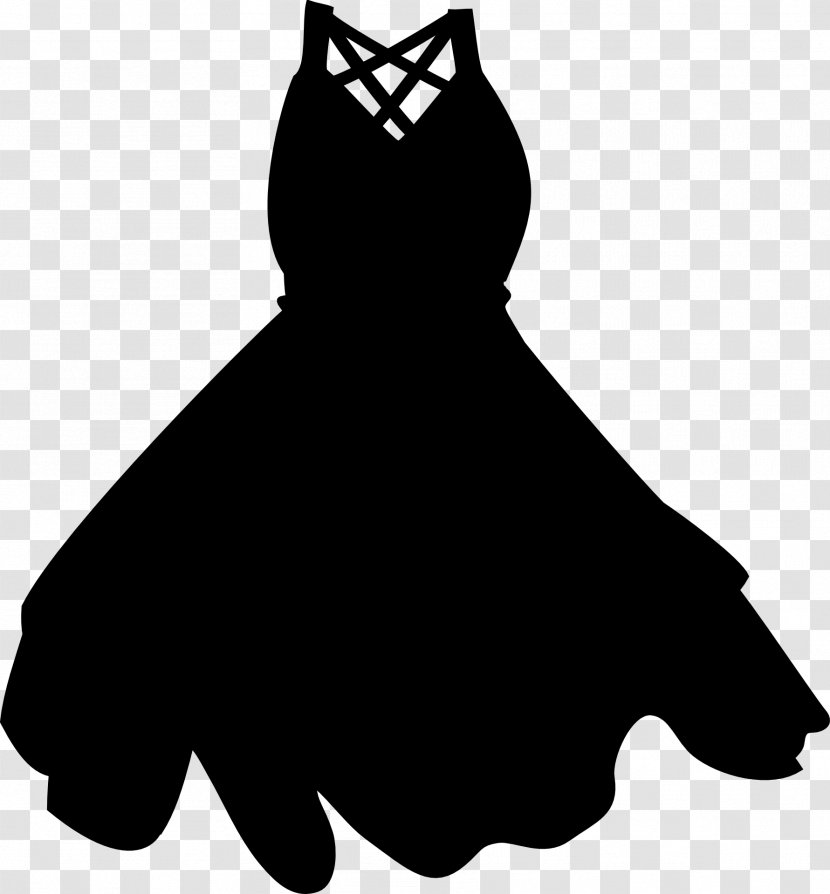 Little Black Dress Hoodie Clip Art - And White - Clothing Clipart Transparent PNG