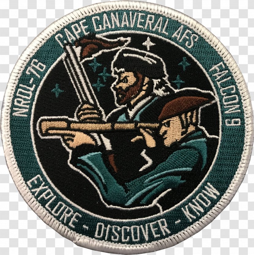 National Reconnaissance Office Organization NROL-76 Embroidered Patch Mission - Space Exploration Transparent PNG