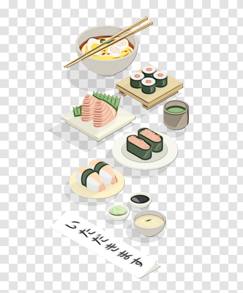 Sushi - Dish - Side Tableware Transparent PNG