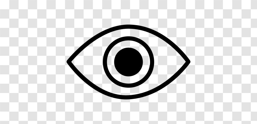 Eye Clip Art - Black And White Transparent PNG