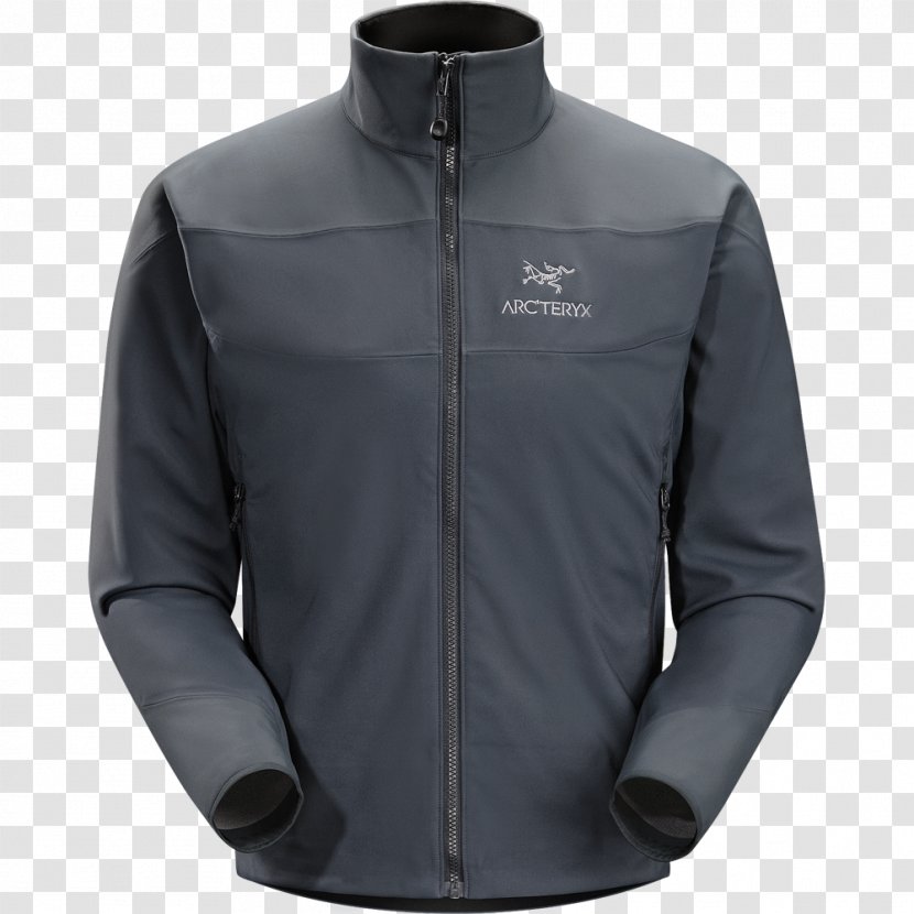 Jacket Hoodie Arc'teryx Shirt Windstopper - Black Transparent PNG