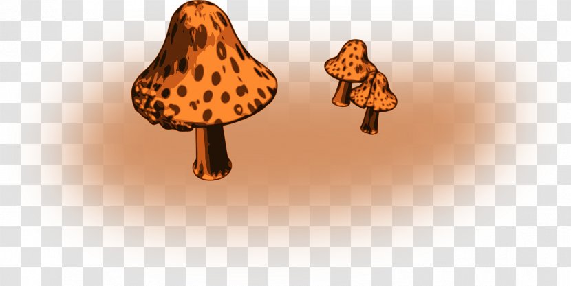 Mushroom Fungus Clip Art - Orange Transparent PNG