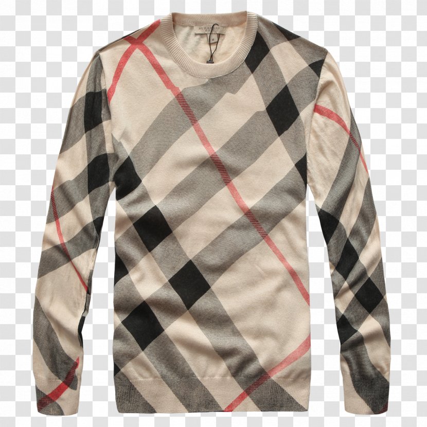 T-shirt Burberry Sweater Dress Shirt Clothing - Sleeve Transparent PNG