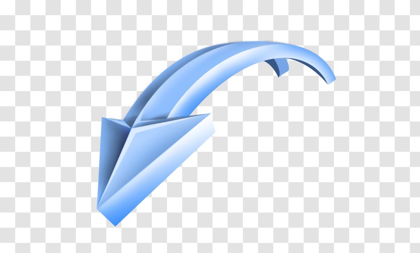 Blue 3D Computer Graphics Arrow - Threedimensional Space Transparent PNG