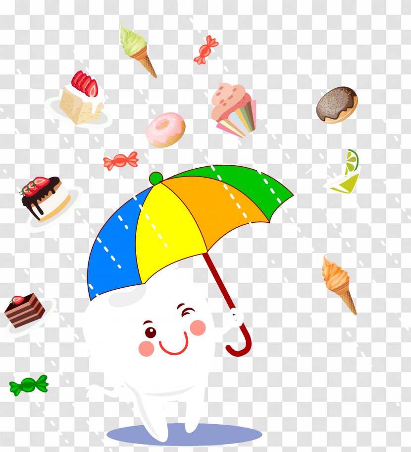 Ice Cream Boston Doughnut Clip Art - Cone - Umbrella Food Transparent PNG