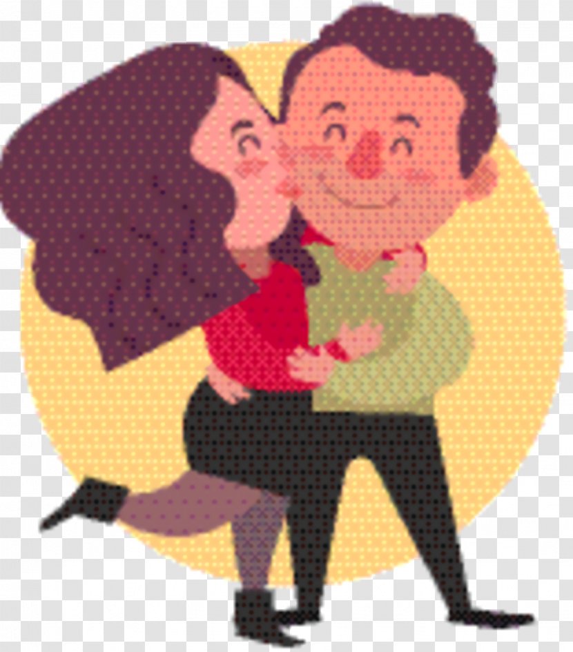 Love Couple Heart - Cartoon - Gesture Transparent PNG