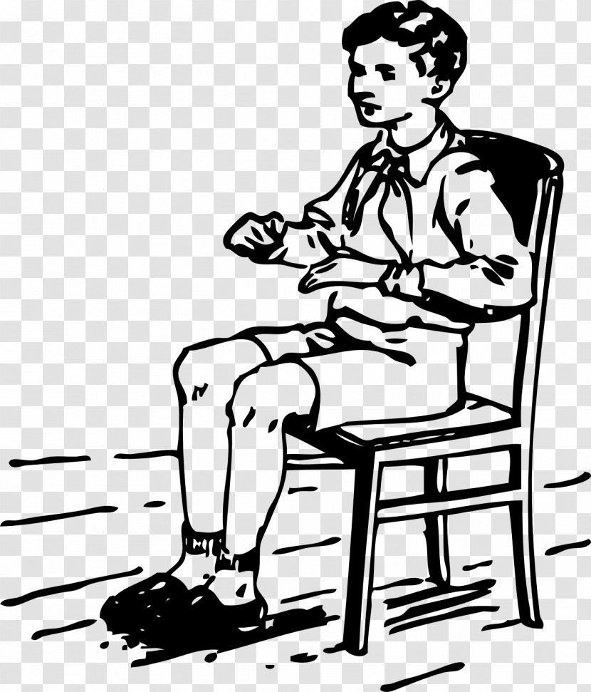 Sitting Clip Art - Frame - On Chair Transparent PNG