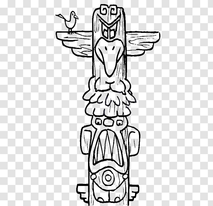 Totem Pole Drawing Pacific Northwest Clip Art - Child - Bird Day Transparent PNG