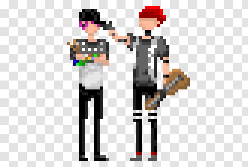 Pixel Art TWENTY ØNE PILØTS Clip - Cartoon Transparent PNG