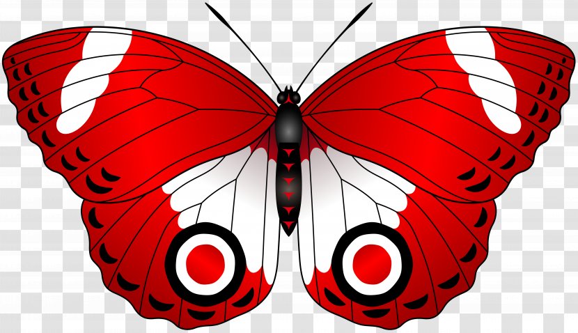 Butterfly Red Clip Art - Monarch Transparent PNG