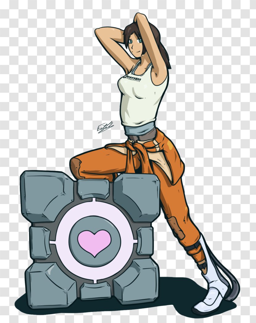Portal 2 Chell GLaDOS Drawing - Character Transparent PNG