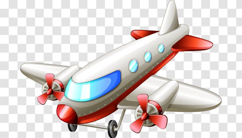 Airplane Aircraft Propeller Illustration - Model - Exquisite Cartoon Helicopter Transparent PNG