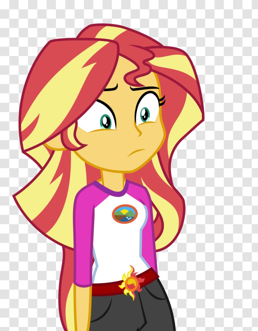 Sunset Shimmer Rainbow Dash Applejack My Little Pony: Equestria Girls - Cartoon - SUNSET VECTOR Transparent PNG