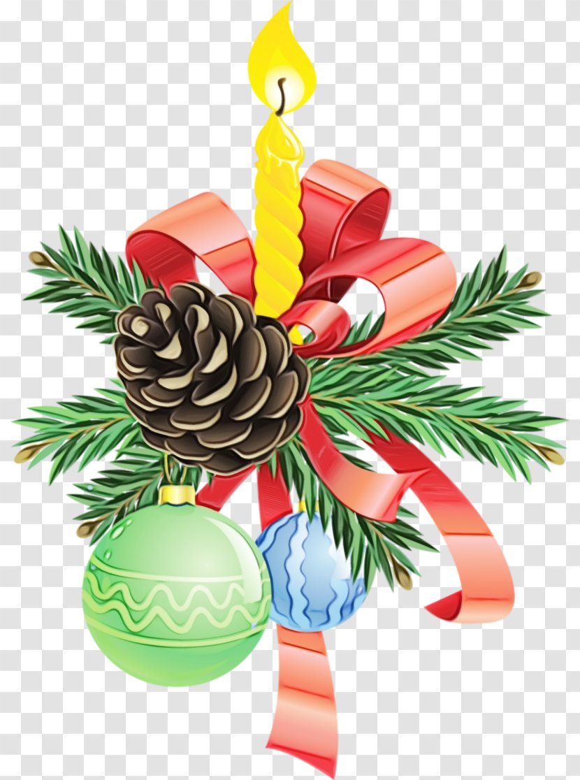Christmas Tree Watercolor - Pine - Palm Ornament Transparent PNG