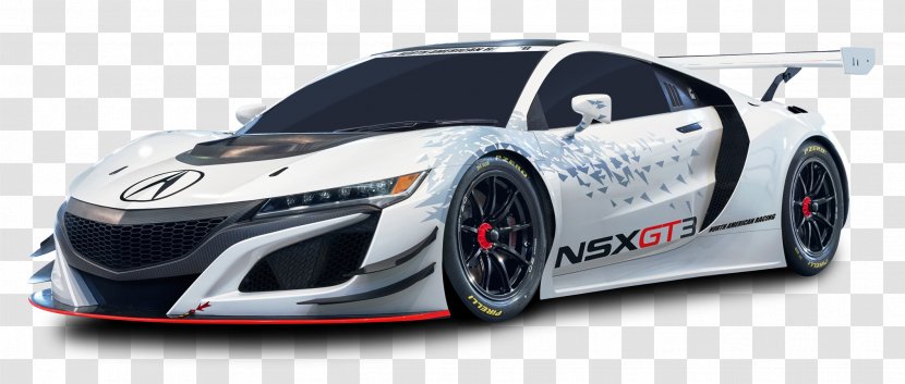 2017 Acura NSX 2018 Car Honda - Automotive Design - GT3 Racing White Transparent PNG