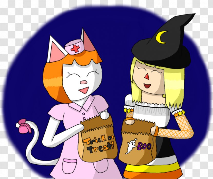 Clip Art Illustration Animal Character Fiction - Halloween Trick Or Treat Transparent PNG