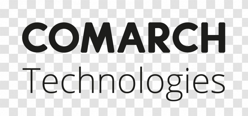 Logo Comarch Technologies Brand Font Product - Black And White Transparent PNG