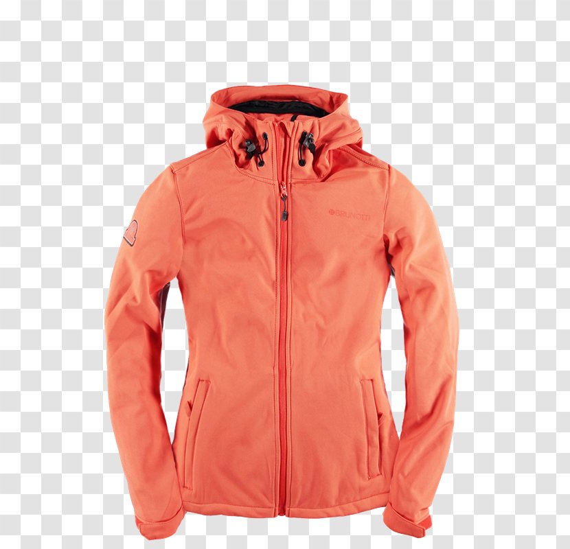 Jacket Hoodie Polar Fleece Clothing - Orange - Jas Transparent PNG