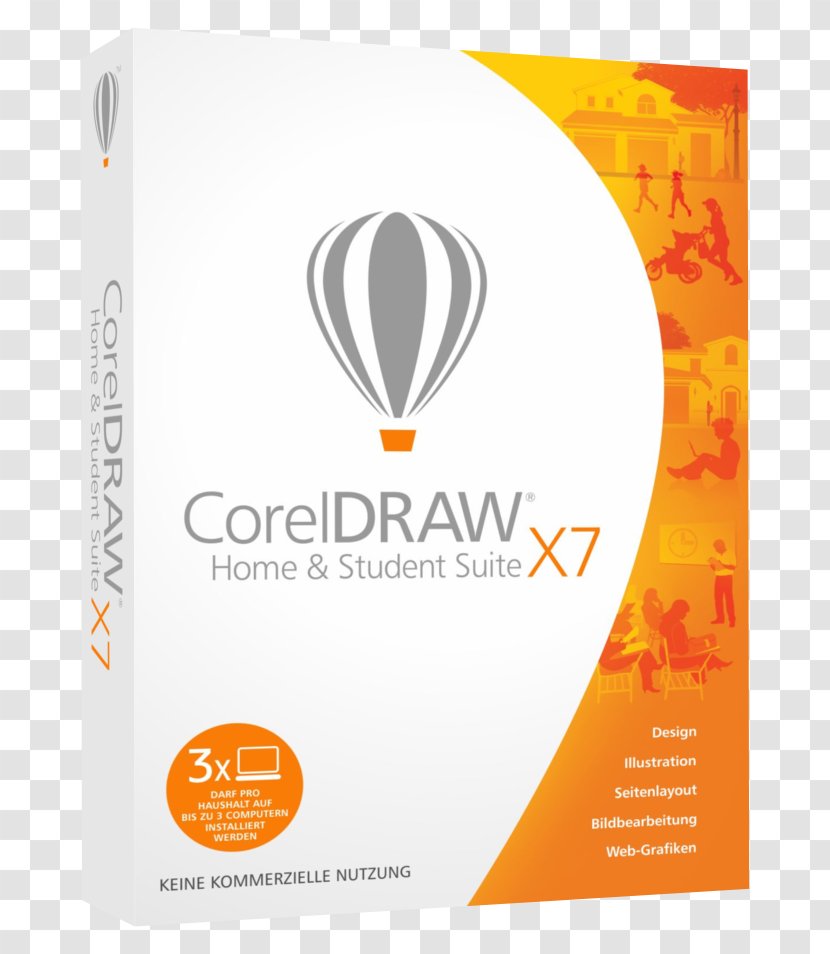 CorelDRAW Home And Student Suite X7 CDHSX7ENMBAM Graphics & - Page Layout - 3 User NL/FRDie Durchschnittliche Transparent PNG