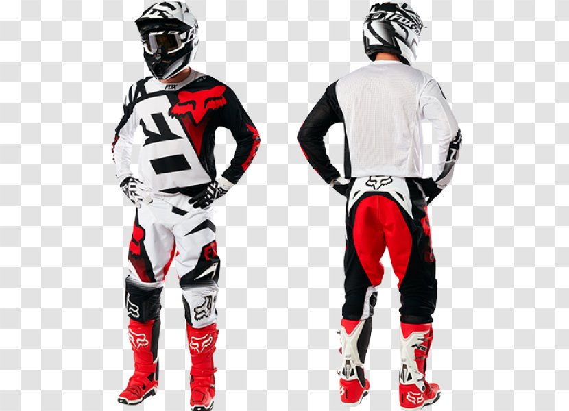 Jersey Fox Racing Pants Motocross White - Uniform Transparent PNG