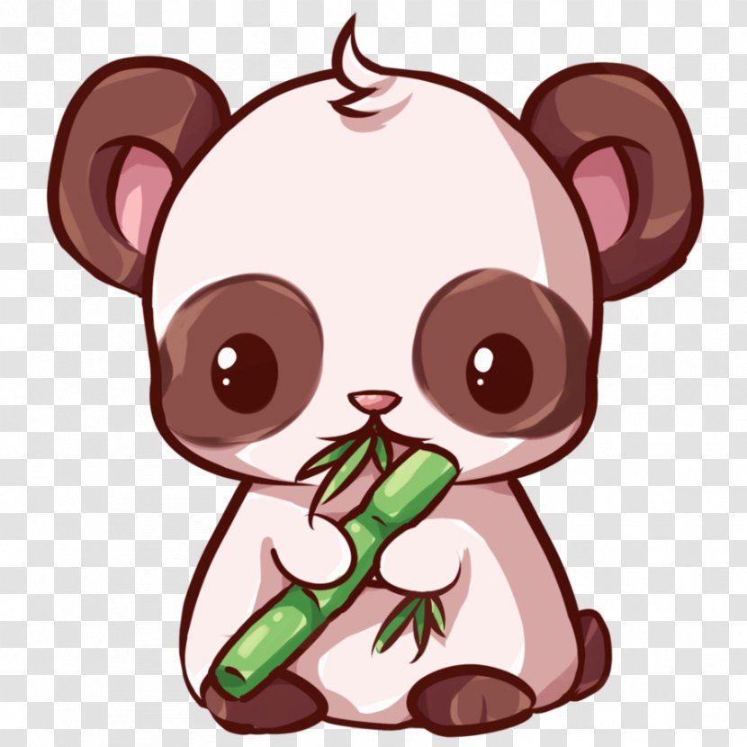 Giant Panda Red Bear Puppy Kavaii - Flower - Kawaii Transparent PNG