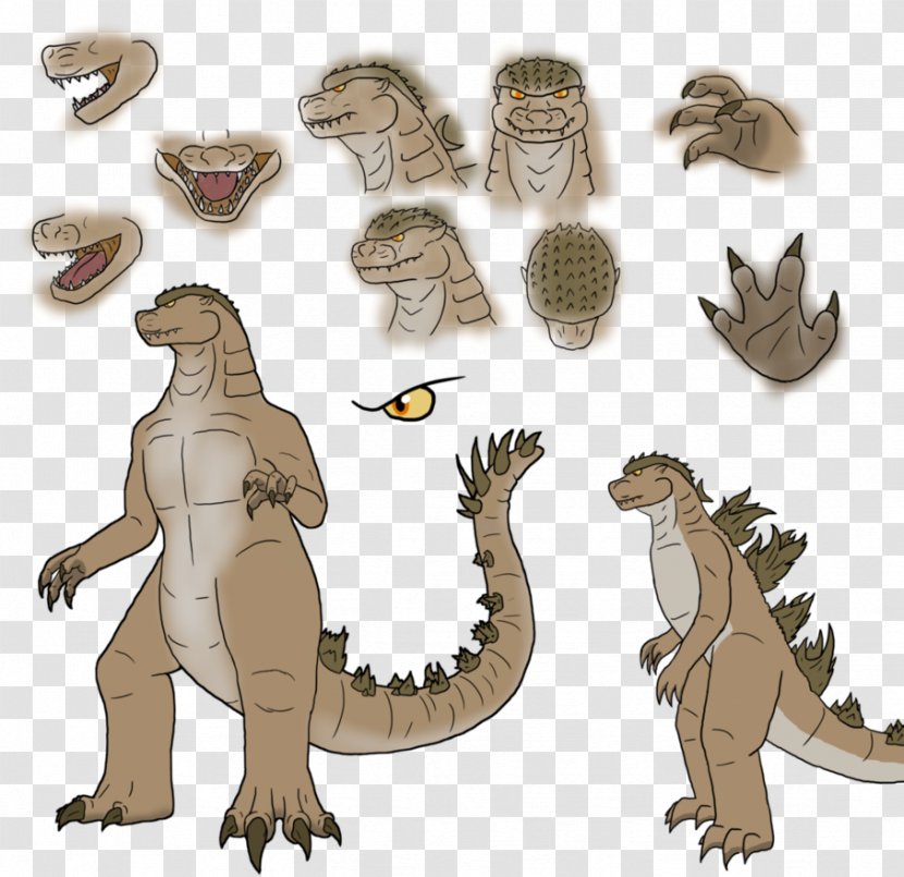 Godzilla Minilla Kaiju Velociraptor DeviantArt - Cartoon Transparent PNG