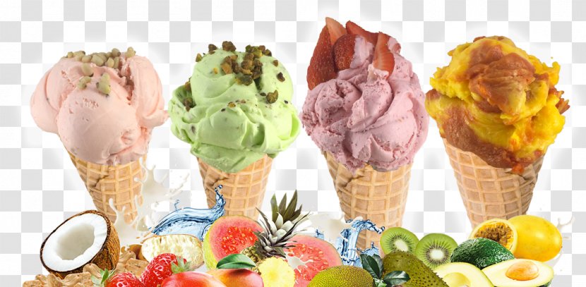 Gelato Ice Cream Cones Sundae Frozen Yogurt - Dairy Product Transparent PNG